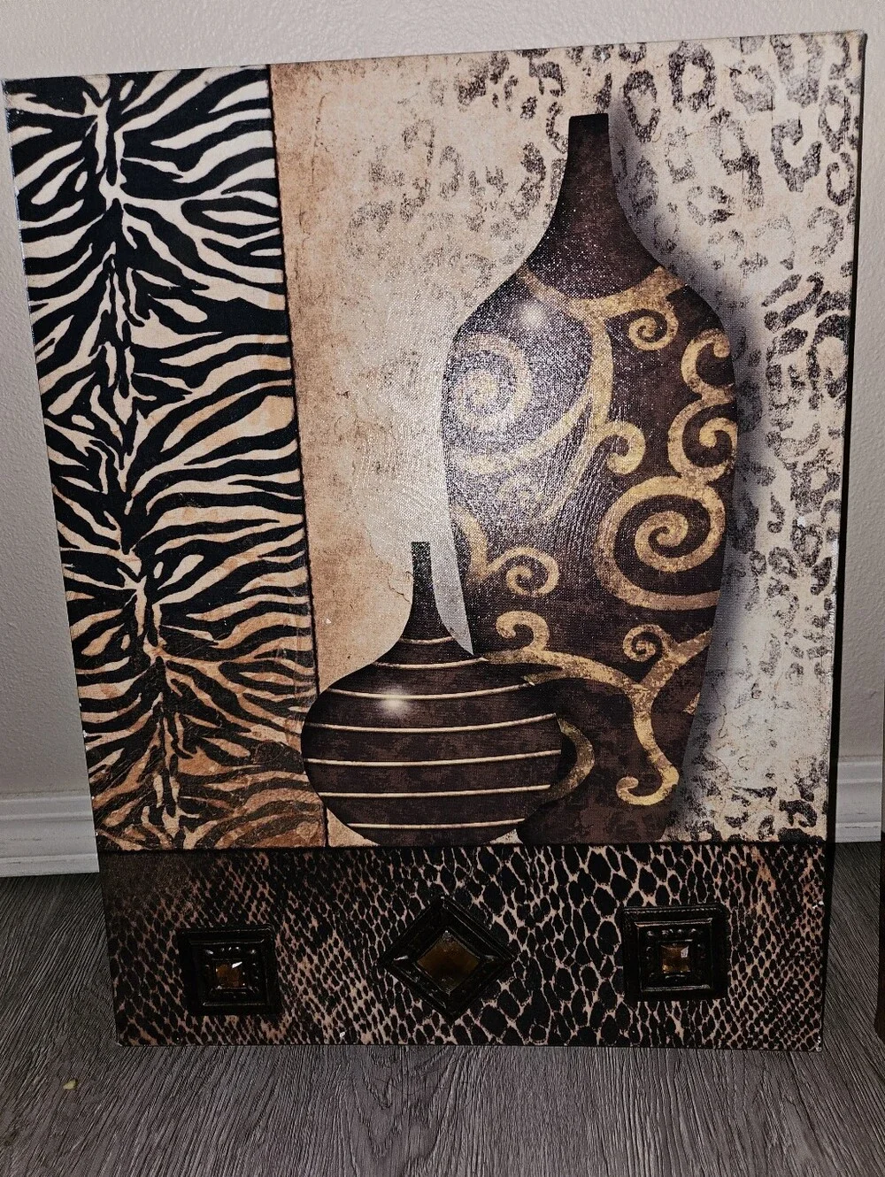 Neutral Decorative Vase Canvas Wall Art